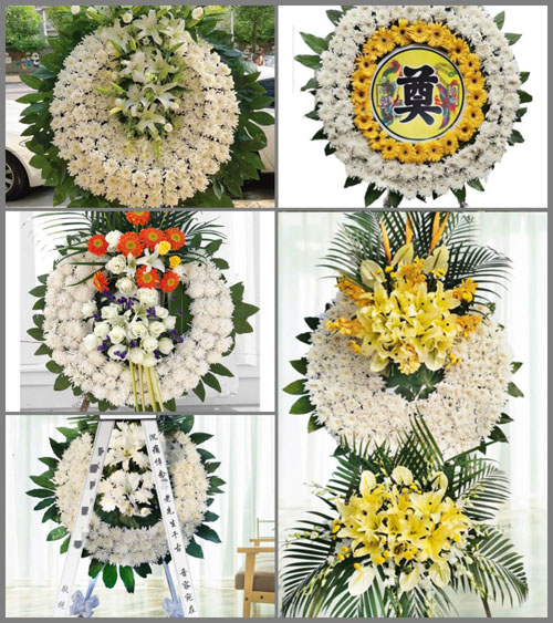 广东梅州市丰顺县潘田镇集群村花圈速递
